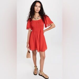 Velvet “Esme” smocked cotton dress